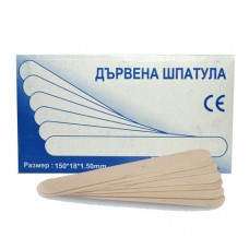 Шпатула дървена в кутия - 100 бр. х 15см